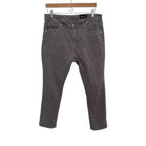 AG Men’s Everett Slim Straight Grey Denim Jeans, size 33 waist, Fair Condition